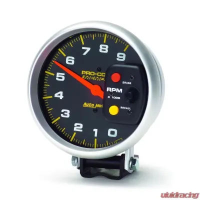 AutoMeter GAUGE; TACHOMETER; 5in.; 9K RPM; PEDESTAL W/PEAK MEMORY; PRO-COMP - 6809