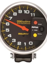 AutoMeter GAUGE; TACHOMETER; 5in.; 11K RPM; PEDESTAL W/PEAK MEMORY; PRO-COMP                                     - 6811 - Image 3