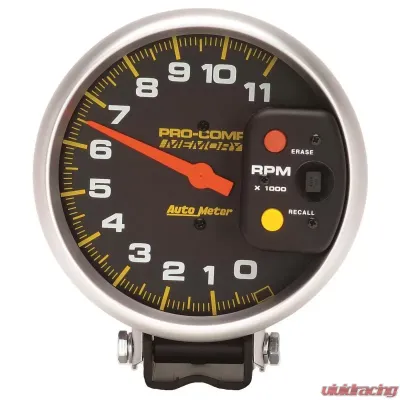 AutoMeter GAUGE; TACHOMETER; 5in.; 11K RPM; PEDESTAL W/PEAK MEMORY; PRO-COMP - 6811