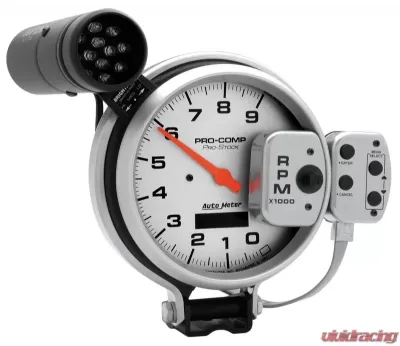 AutoMeter GAUGE; TACH; 5in.; 9K RPM; PRO-STOCK PEDESTAL W/SUPER LITE/PEAK MEM; ULTRA-LITE - 6832