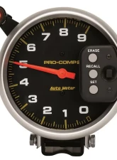 AutoMeter GAUGE; TACH; 5in.; 9K RPM; PEDESTAL W/QUICK LITE/PEAK MEMORY; PRO-COMP                                     - 6851 - Image 4