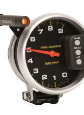 AutoMeter GAUGE; TACH; 5in.; 9K RPM; PEDESTAL W/QUICK LITE/PEAK MEMORY; PRO-COMP                                     - 6851 - Image 4
