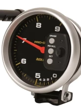 AutoMeter GAUGE; TACH; 5in.; 9K RPM; PEDESTAL DUAL RANGE W/QUICK LITE/PEAK MEM; PRO-COMP                                     - 6852 - Image 3