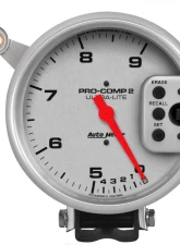 AutoMeter GAUGE; TACH; 5in.; 9K RPM; PEDESTAL W/QUICK LITE; DUAL RANGE W/PEAK MEMORY; UL                                     - 6854 - Image 3