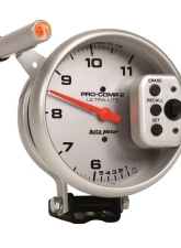AutoMeter GAUGE; TACH; 5in.; 11K RPM; PEDESTAL W/QUICK LITE; DUAL RANGE W/PEAK MEMORY; UL                                     - 6855 - Image 3