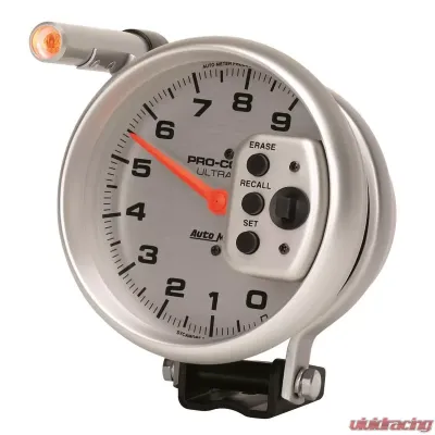 AutoMeter GAUGE; TACH; 5in.; 9K RPM; PEDESTAL W/QUICK LITE; W/PEAK MEMORY; ULTRA-LITE - 6856