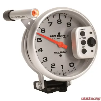 AutoMeter GAUGE; TACH; 5in.; 9K RPM; PEDESTAL W/QUICK LITE; W/PEAK MEMORY; ULTRA-LITE - 6856