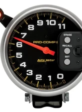 AutoMeter GAUGE; TACH; 5in.; 11K RPM; PEDESTAL W/QUICK LITE/PEAK MEMORY; PRO-COMP                                     - 6857 - Image 2