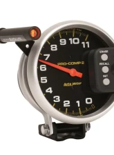 AutoMeter GAUGE; TACH; 5in.; 11K RPM; PEDESTAL W/QUICK LITE/PEAK MEMORY; PRO-COMP                                     - 6857 - Image 4