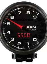 AutoMeter GAUGE; TACH; 5in.; 9K RPM; PEDESTAL; DATALOGGING; ULTIMATE III PLAYBACK; SILVER                                     - 6882 - Image 4
