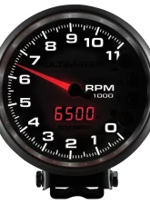 AutoMeter GAUGE; TACH; 5in.; 11K RPM; PEDESTAL; DATALOGGING; ULTIMATE III PLAYBACK; SILVER                                     - 6886 - Image 4