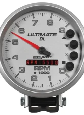 AutoMeter GAUGE; TACH; 5in.; 9K RPM; PEDESTAL; DATALOGGING; ULTIMATE DL PLAYBACK; SILVER                                     - 6894 - Image 6