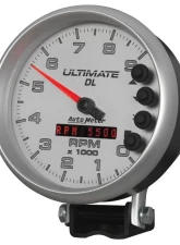AutoMeter GAUGE; TACH; 5in.; 9K RPM; PEDESTAL; DATALOGGING; ULTIMATE DL PLAYBACK; SILVER                                     - 6894 - Image 2