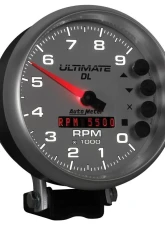 AutoMeter GAUGE; TACH; 5in.; 9K RPM; PEDESTAL; DATALOGGING; ULTIMATE DL PLAYBACK; SILVER                                     - 6894 - Image 6