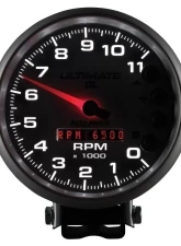 AutoMeter GAUGE; TACH; 5in.; 11K RPM; PEDESTAL; DATALOGGING; ULTIMATE DL PLAYBACK; SILVER                                     - 6895 - Image 4