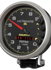 AutoMeter GAUGE; TACH; 5in.; 9K RPM; PEDESTAL; DATALOGGING; ULTIMATE DL PLAYBACK; BLACK                                     - 6896 - Image 2