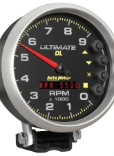 AutoMeter GAUGE; TACH; 5in.; 9K RPM; PEDESTAL; DATALOGGING; ULTIMATE DL PLAYBACK; BLACK                                     - 6896 - Image 5