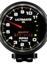 AutoMeter GAUGE; TACH; 5in.; 11K RPM; PEDESTAL; DATALOGGING; ULTIMATE DL PLAYBACK; BLACK                                     - 6897 - Image 4