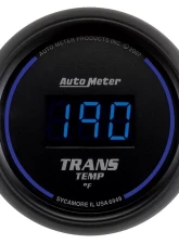 AutoMeter GAUGE; TRANS TEMP; 2 1/16in.; 340deg.F; DIGITAL; BLACK DIAL W/BLUE LED                                     - 6949 - Image 3