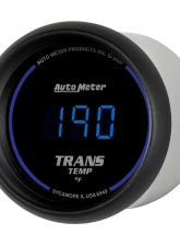 AutoMeter GAUGE; TRANS TEMP; 2 1/16in.; 340deg.F; DIGITAL; BLACK DIAL W/BLUE LED                                     - 6949 - Image 2