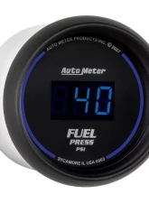 AutoMeter GAUGE; FUEL PRESSURE; 2 1/16in.; 100PSI; DIGITAL; BLACK DIAL W/BLUE LED                                     - 6963 - Image 3