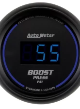 AutoMeter GAUGE; BOOST; 2 1/16in.; 60PSI; DIGITAL; BLACK DIAL W/BLUE LED                                     - 6970 - Image 3