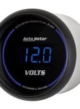 AutoMeter GAUGE; VOLTMETER; 2 1/16in.; 18V; DIGITAL; BLACK DIAL W/BLUE LED                                     - 6993 - Image 2