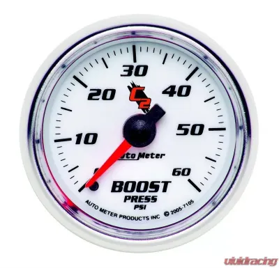 AutoMeter GAUGE; BOOST; 2 1/16in.; 60PSI; MECHANICAL; C2 - 7105