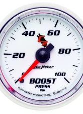 AutoMeter GAUGE; BOOST; 2 1/16in.; 100PSI; MECHANICAL; C2                                     - 7106 - Image 2