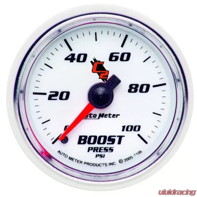 AutoMeter GAUGE; BOOST; 2 1/16in.; 100PSI; MECHANICAL; C2 - 7106