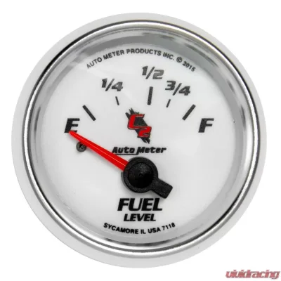 AutoMeter GAUGE; FUEL LEVEL; 2 1/16in.; 16OE TO 158OF; ELEC; C2 - 7118