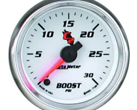 AutoMeter GAUGE; BOOST; 2 1/16in.; 30PSI; DIGITAL STEPPER MOTOR; C2