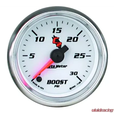 AutoMeter GAUGE; BOOST; 2 1/16in.; 30PSI; DIGITAL STEPPER MOTOR; C2 - 7160