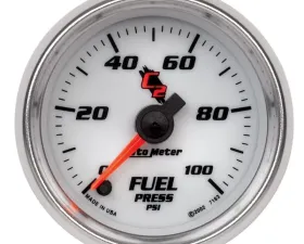 AutoMeter GAUGE; FUEL PRESSURE; 2 1/16in.; 100PSI; DIGITAL STEPPER MOTOR; C2