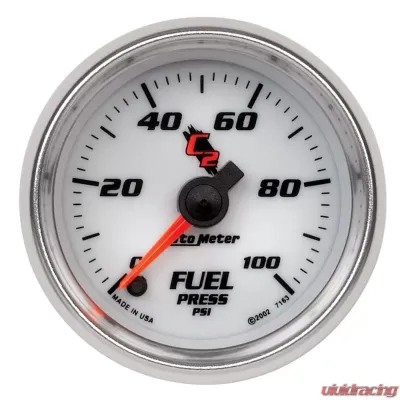 AutoMeter GAUGE; FUEL PRESSURE; 2 1/16in.; 100PSI; DIGITAL STEPPER MOTOR; C2 - 7163