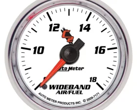 AutoMeter GAUGE; AIR/FUEL RATIO-WIDEBAND; ANALOG; 2 1/16in.; 8:1-18:1; STEPPER MOTOR; C2