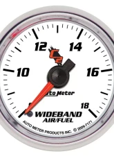 AutoMeter GAUGE; AIR/FUEL RATIO-WIDEBAND; ANALOG; 2 1/16in.; 8:1-18:1; STEPPER MOTOR; C2                                     - 7171 - Image 3