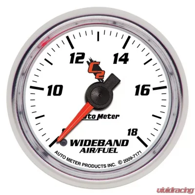 AutoMeter GAUGE; AIR/FUEL RATIO-WIDEBAND; ANALOG; 2 1/16in.; 8:1-18:1; STEPPER MOTOR; C2 - 7171