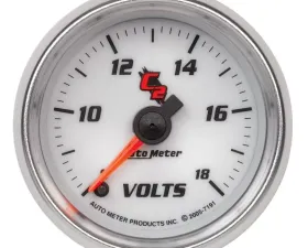 AutoMeter GAUGE; VOLTMETER; 2 1/16in.; 18V; DIGITAL STEPPER MOTOR; C2