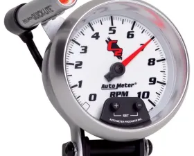 AutoMeter GAUGE; TACHOMETER; 3 3/4in.; 10K RPM; PEDESTAL W/EXT. QUICK-LITE; C2