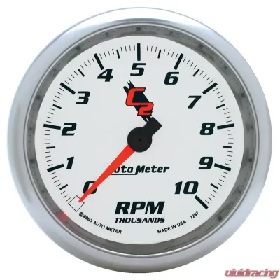 AutoMeter GAUGE; TACHOMETER; 3 3/8in.; 10K RPM; IN-DASH; C2 - 7297