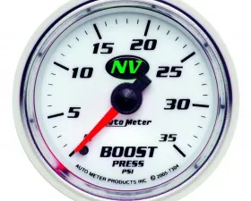 AutoMeter GAUGE; BOOST; 2 1/16in.; 35PSI; MECHANICAL; NV