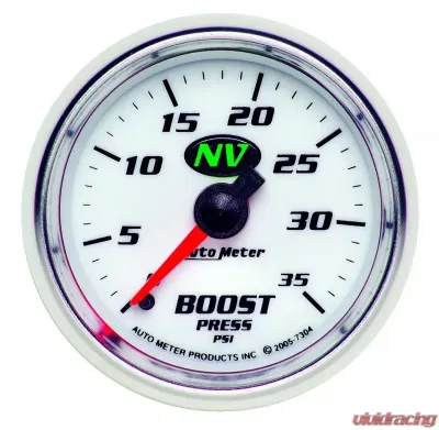 AutoMeter GAUGE; BOOST; 2 1/16in.; 35PSI; MECHANICAL; NV - 7304