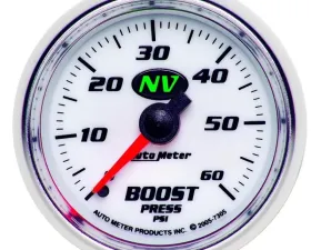 AutoMeter GAUGE; BOOST; 2 1/16in.; 60PSI; MECHANICAL; NV