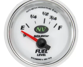 AutoMeter GAUGE; FUEL LEVEL; 2 1/16in.; 16OE TO 158OF; ELEC; NV