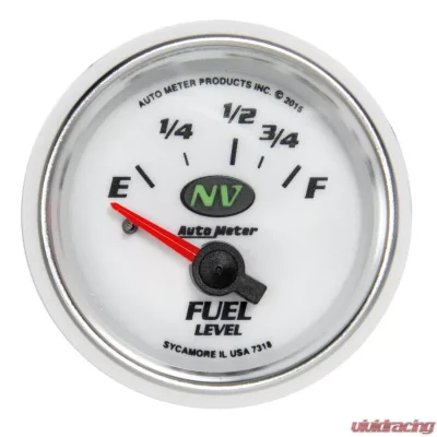 AutoMeter GAUGE; FUEL LEVEL; 2 1/16in.; 16OE TO 158OF; ELEC; NV - 7318