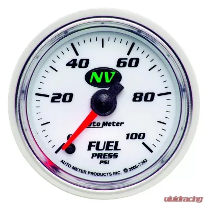 AutoMeter GAUGE; FUEL PRESSURE; 2 1/16in.; 100PSI; DIGITAL STEPPER MOTOR; NV - 7363