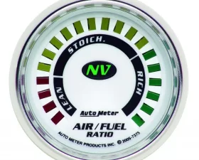 AutoMeter GAUGE; AIR/FUEL RATIO-NARROWBAND; 2 1/16in.; LEAN-RICH; LED ARRAY; NV