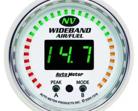 AutoMeter GAUGE; AIR/FUEL RATIO-PRO; 2 1/16in.; 10:1-20:1; DIGITAL W/PEAK/WARN; NV