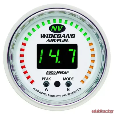 AutoMeter GAUGE; AIR/FUEL RATIO-PRO; 2 1/16in.; 10:1-20:1; DIGITAL W/PEAK/WARN; NV - 7378